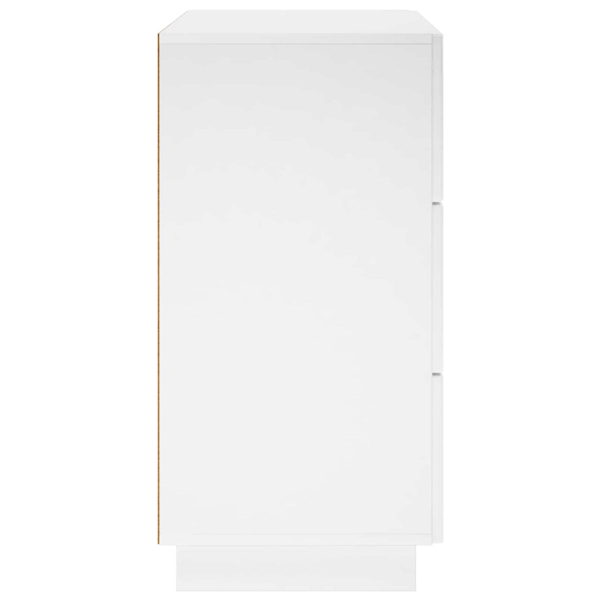 Dressoir Hoogglans Wit 70 x 38 x 75 cm Bewerkt hout