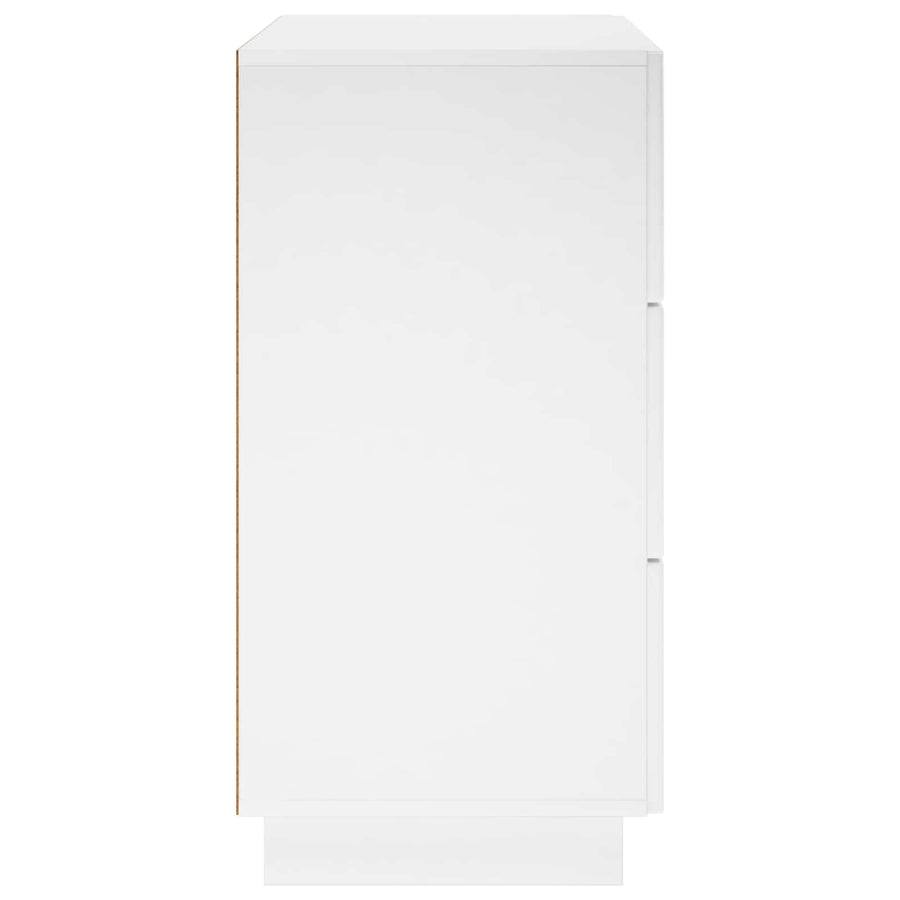 Dressoir Hoogglans Wit 70 x 38 x 75 cm Bewerkt hout