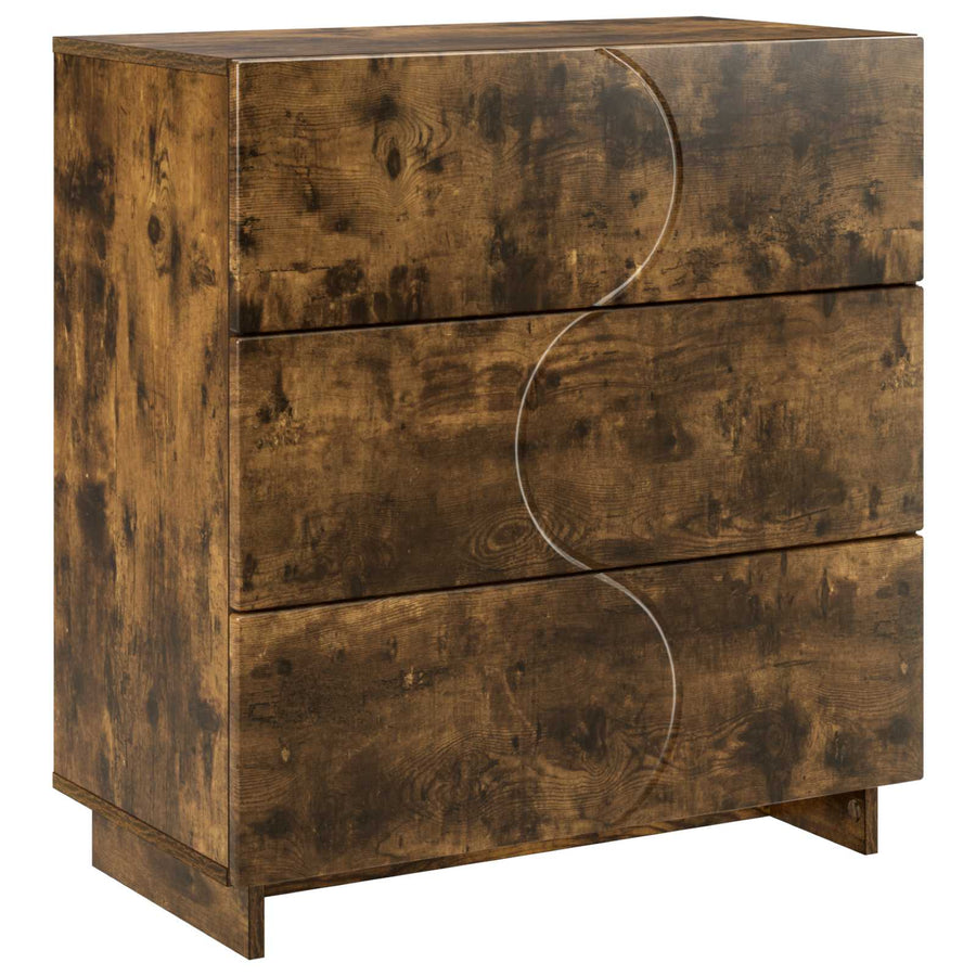 Dressoir Gerookt eiken 70 x 38 x 75 cm Bewerkt hout