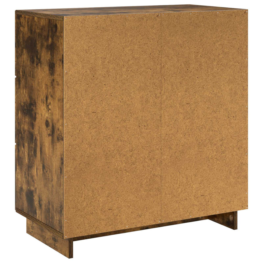 Dressoir Gerookt eiken 70 x 38 x 75 cm Bewerkt hout