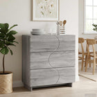 Dressoir Grijs Sonoma 70 x 38 x 75 cm Bewerkt hout