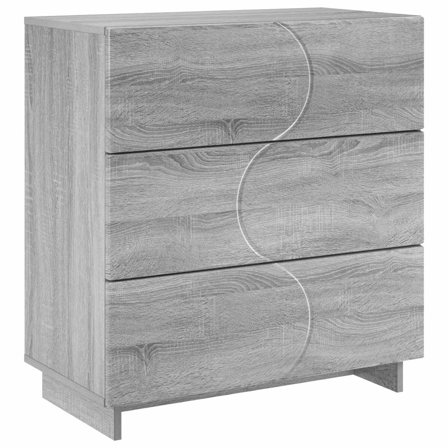 Dressoir Grijs Sonoma 70 x 38 x 75 cm Bewerkt hout