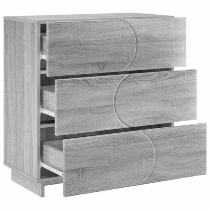 Dressoir Grijs Sonoma 70 x 38 x 75 cm Bewerkt hout