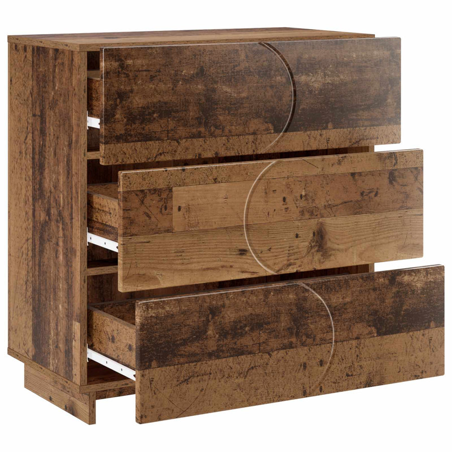 Dressoir Oud hout 70 x 38 x 75 cm Bewerkt hout