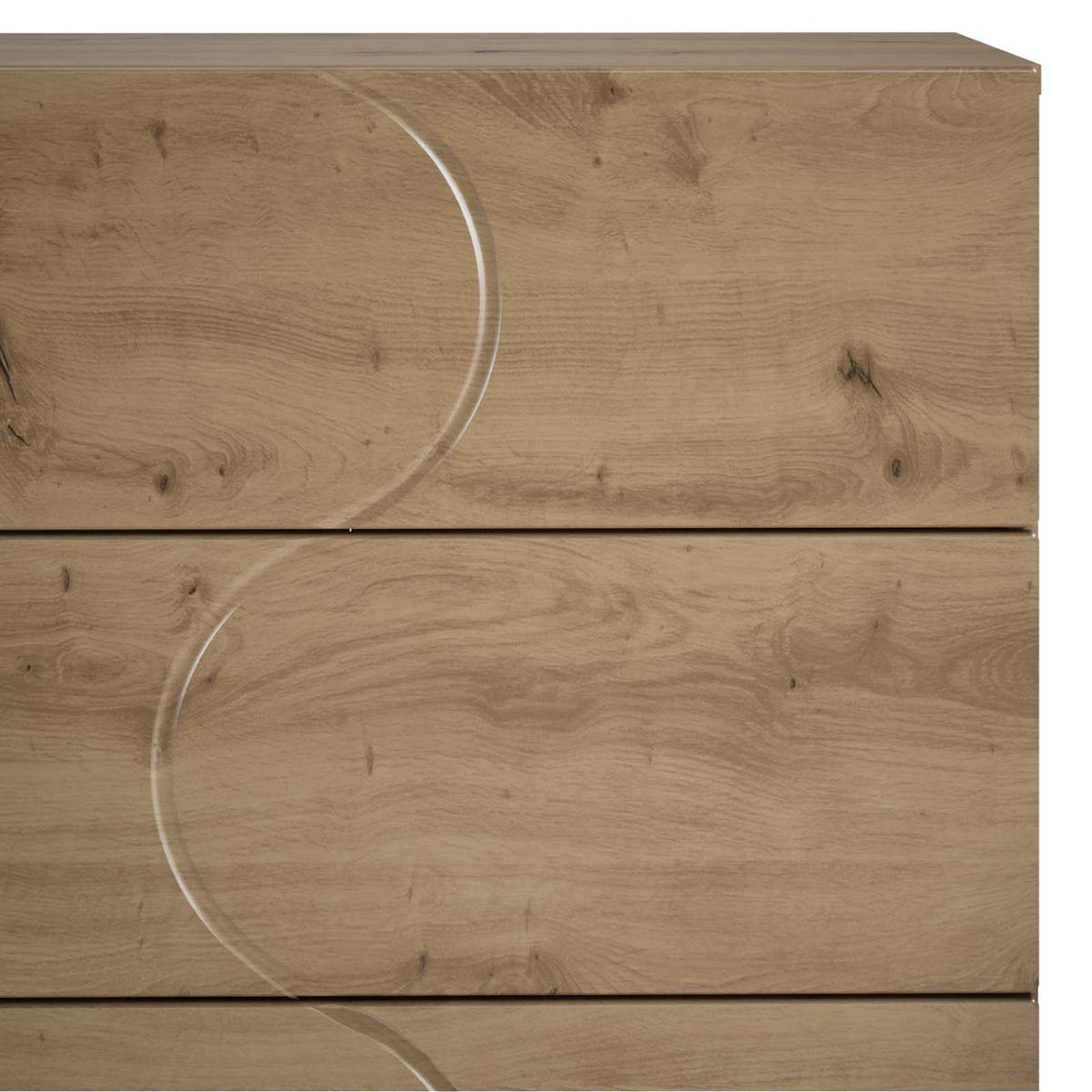 Dressoir Artisanaal eiken 70 x 38 x 75 cm Bewerkt hout
