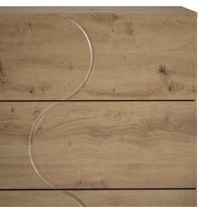 Dressoir Artisanaal eiken 70 x 38 x 75 cm Bewerkt hout