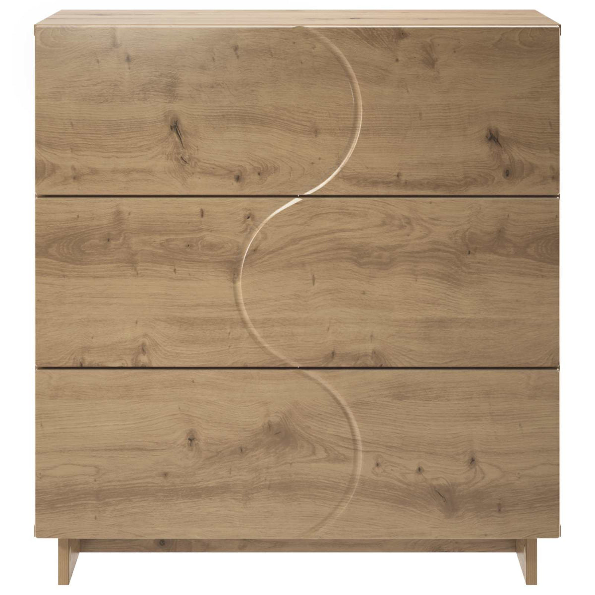 Dressoir Artisanaal eiken 70 x 38 x 75 cm Bewerkt hout