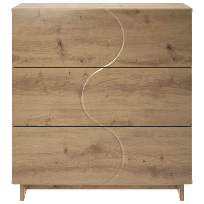 Dressoir Artisanaal eiken 70 x 38 x 75 cm Bewerkt hout