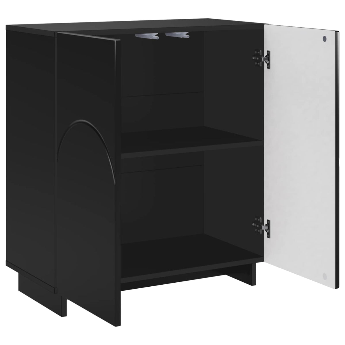 Dressoir Zwart 67 x 34,5 x 75 cm Bewerkt hout