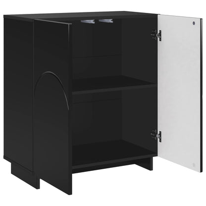 Dressoir Zwart 67 x 34,5 x 75 cm Bewerkt hout