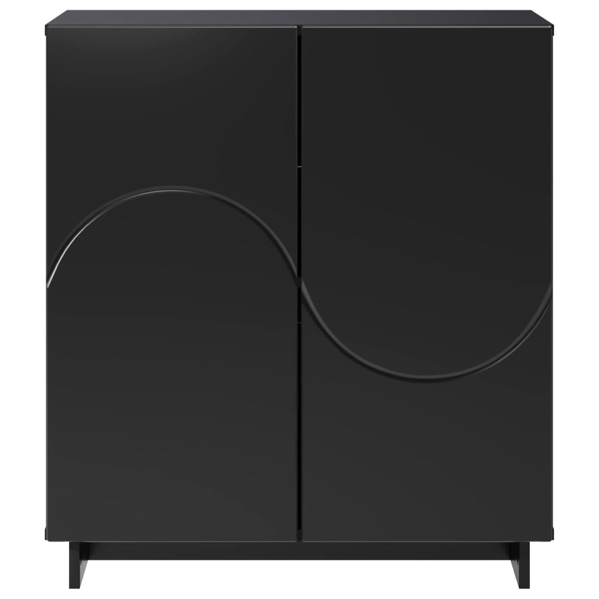 Dressoir Zwart 67 x 34,5 x 75 cm Bewerkt hout