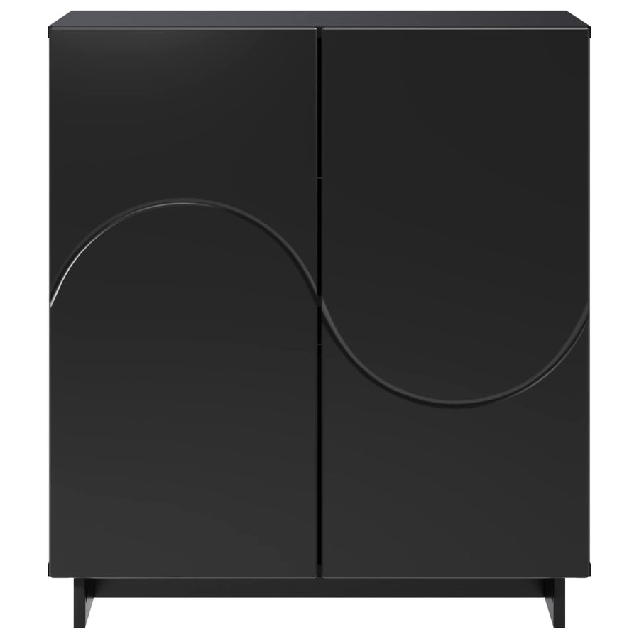Dressoir Zwart 67 x 34,5 x 75 cm Bewerkt hout