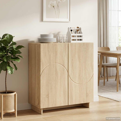 Dressoir Sonoma Eiken 67 x 34,5 x 75 cm Bewerkt hout