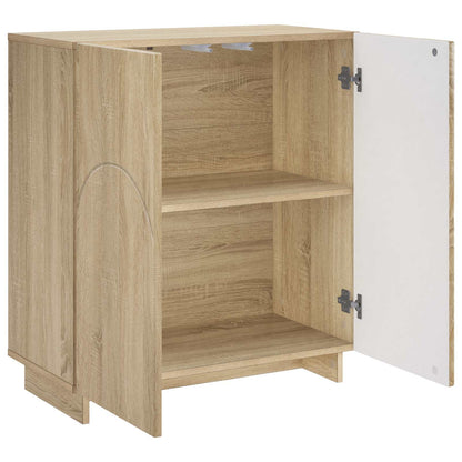 Dressoir Sonoma Eiken 67 x 34,5 x 75 cm Bewerkt hout