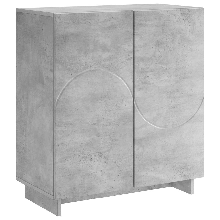 Dressoir Betongrijs 67 x 34,5 x 75 cm Bewerkt hout