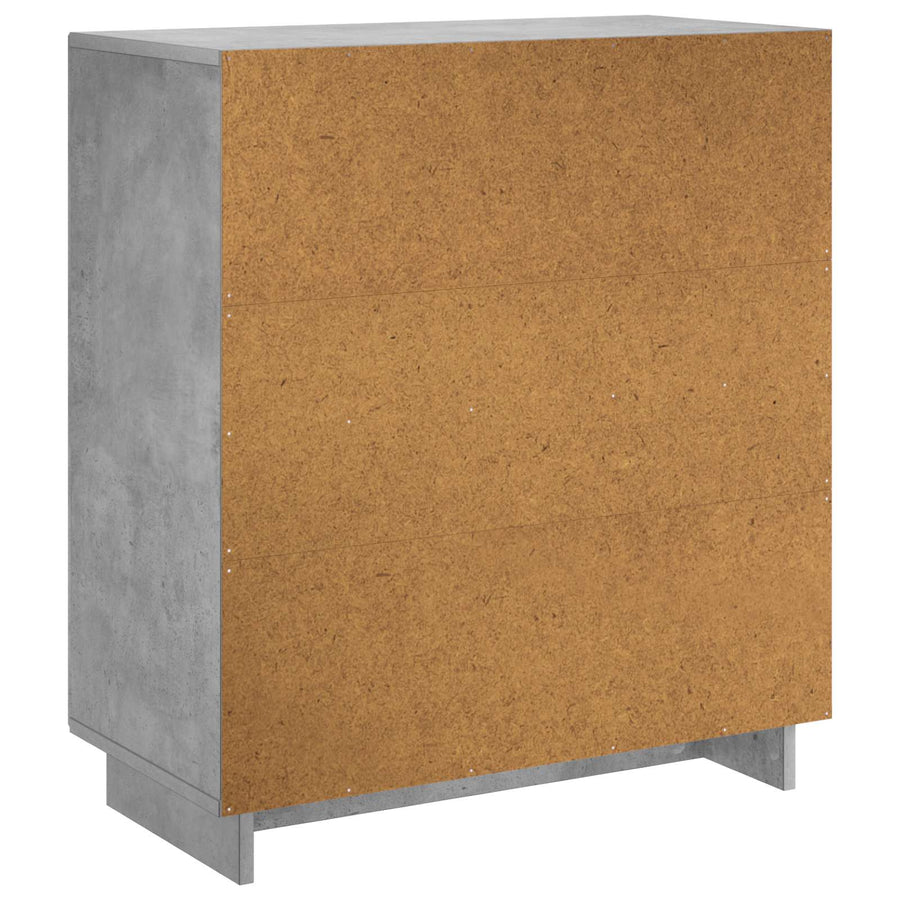 Dressoir Betongrijs 67 x 34,5 x 75 cm Bewerkt hout
