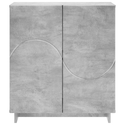Dressoir Betongrijs 67 x 34,5 x 75 cm Bewerkt hout