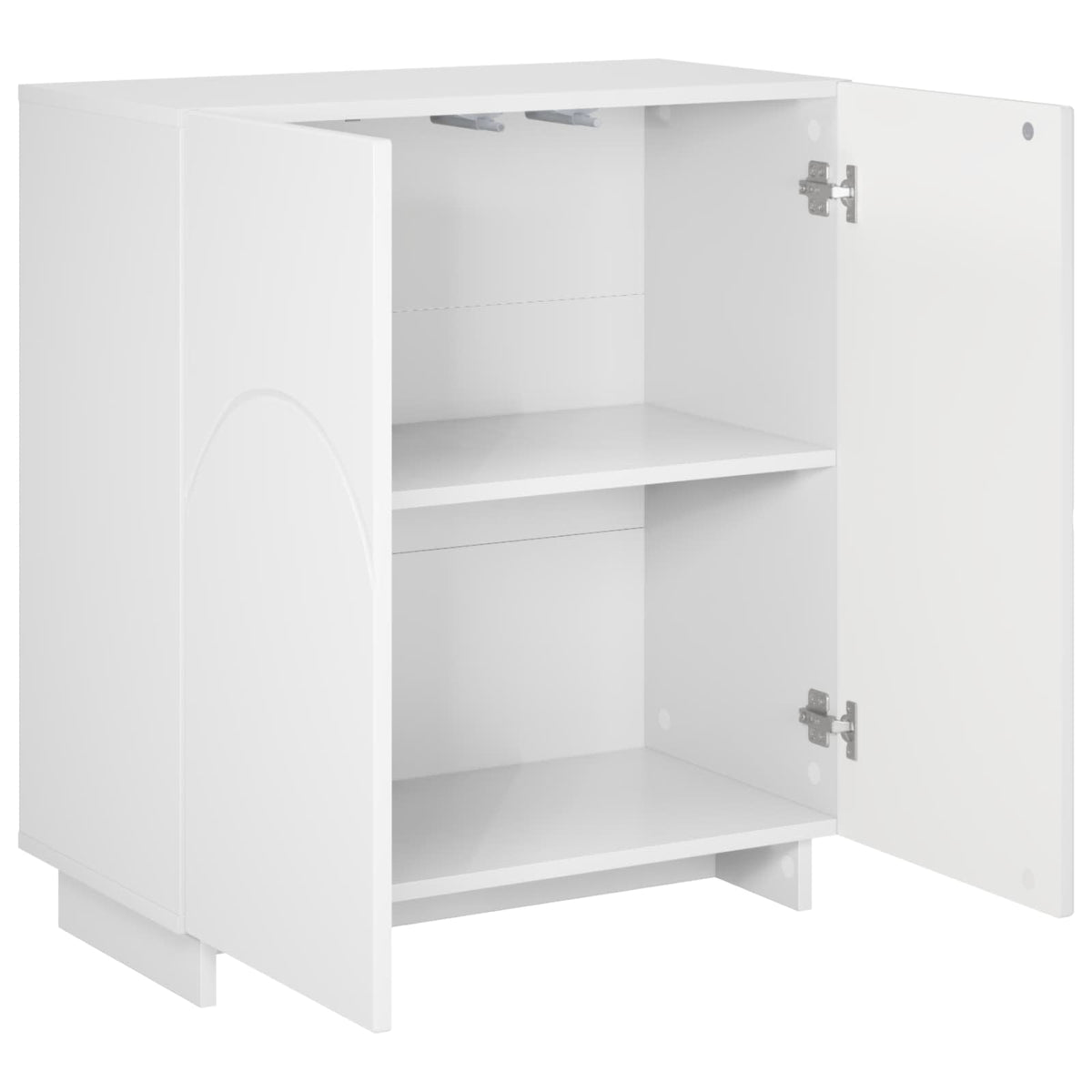 Dressoir Hoogglans Wit 67 x 34,5 x 75 cm Bewerkt hout