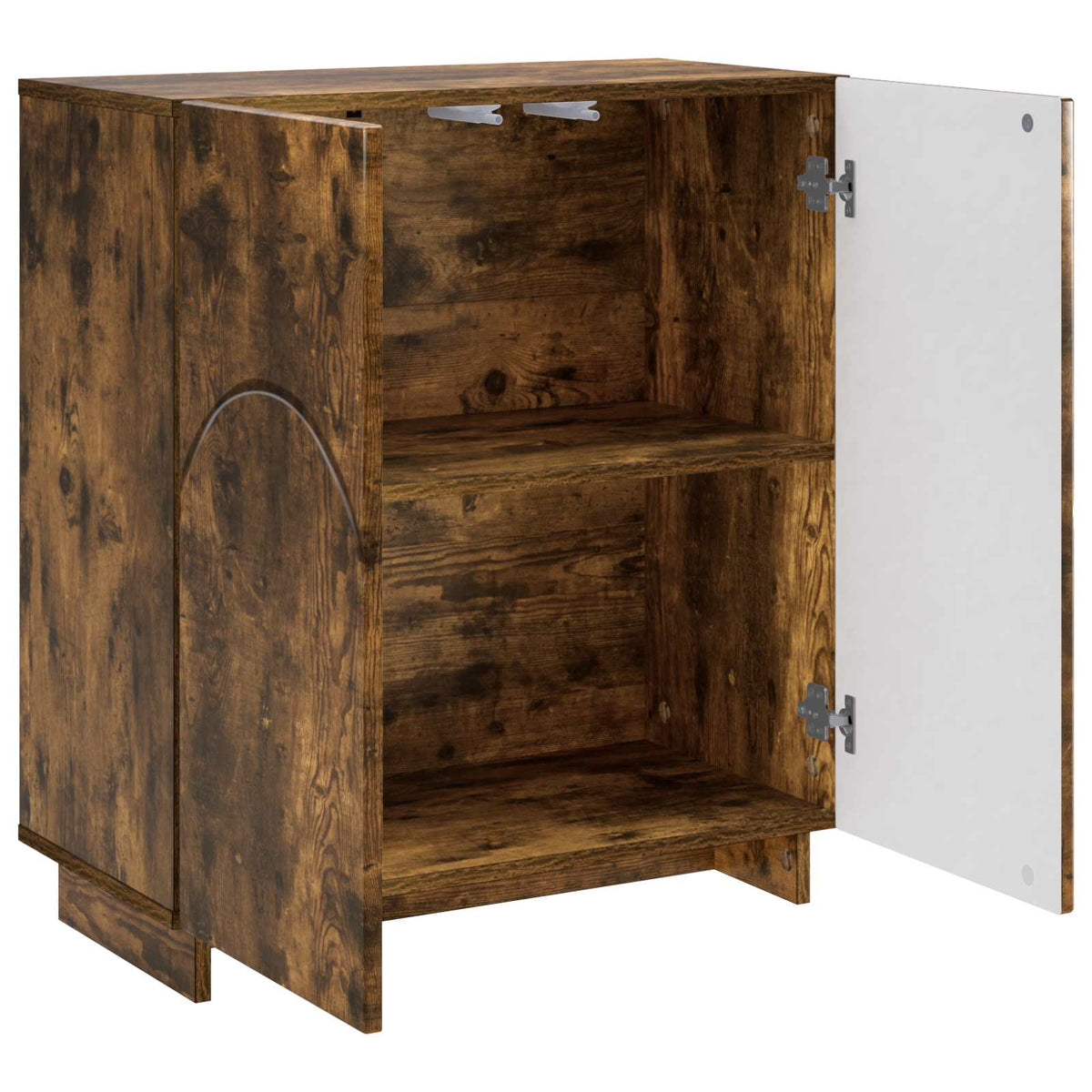 Dressoir Gerookt eiken 67 x 34,5 x 75 cm Bewerkt hout