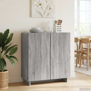 Dressoir Grijs Sonoma 67x34,5x75 cm