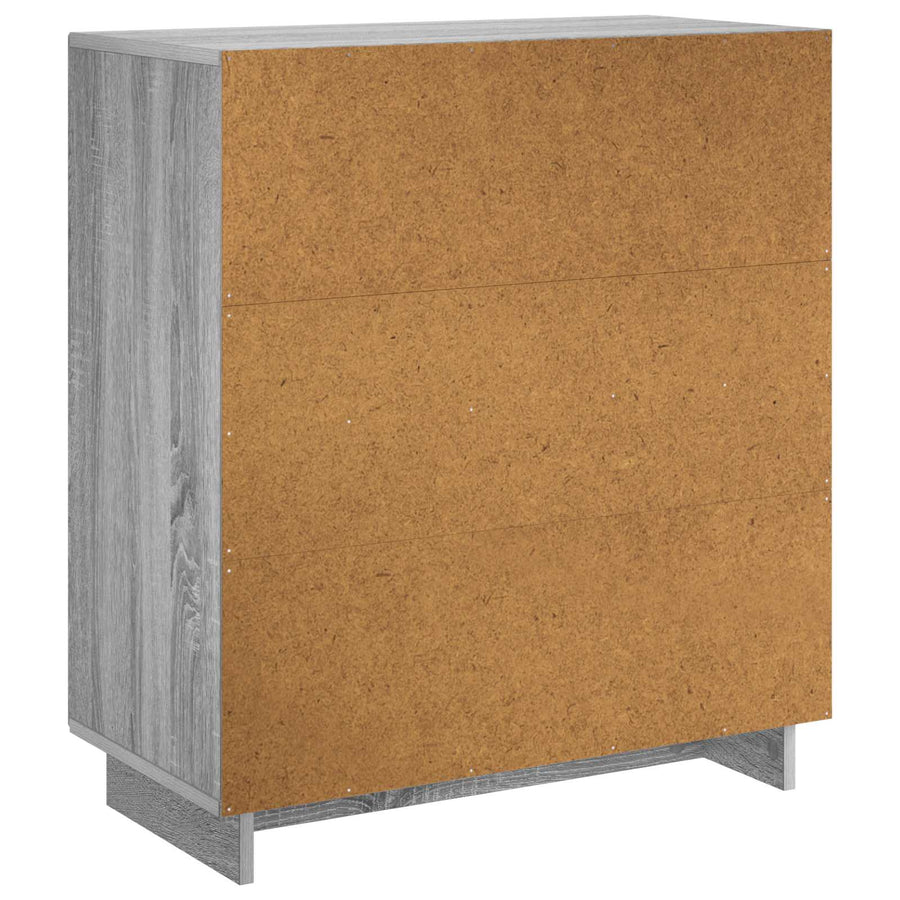 Dressoir Grijs Sonoma 67 x 34,5 x 75 cm Bewerkt hout