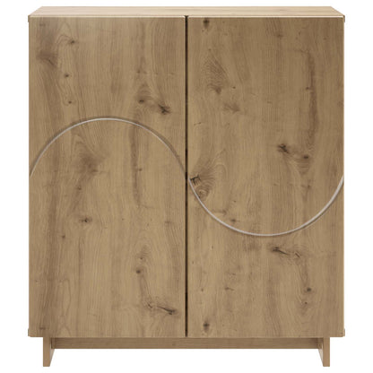 Dressoir Artisanaal eiken 67 x 34,5 x 75 cm Bewerkt hout