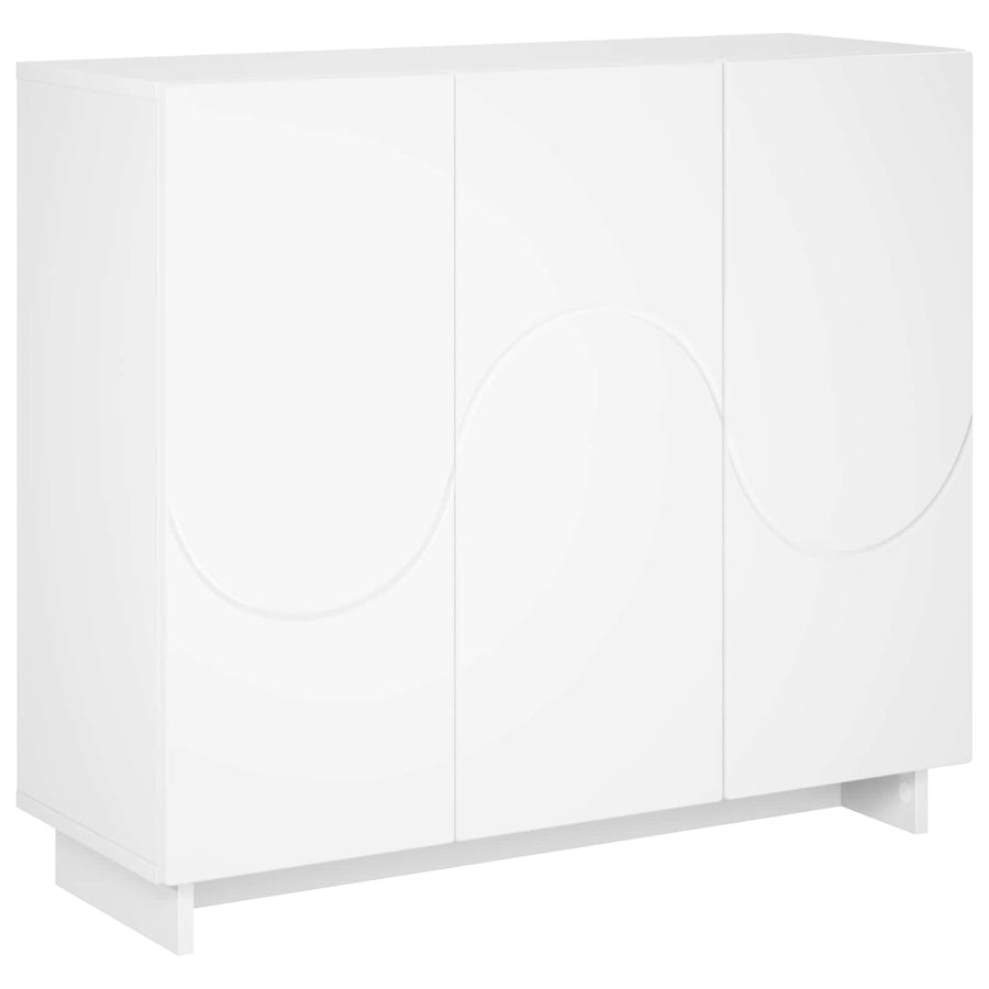 Dressoir Wit 85,5 x 31 x 75 cm Bewerkt hout