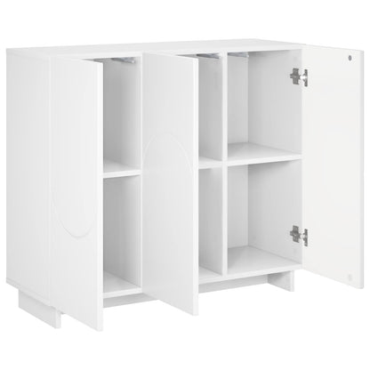 Dressoir Wit 85,5 x 31 x 75 cm Bewerkt hout