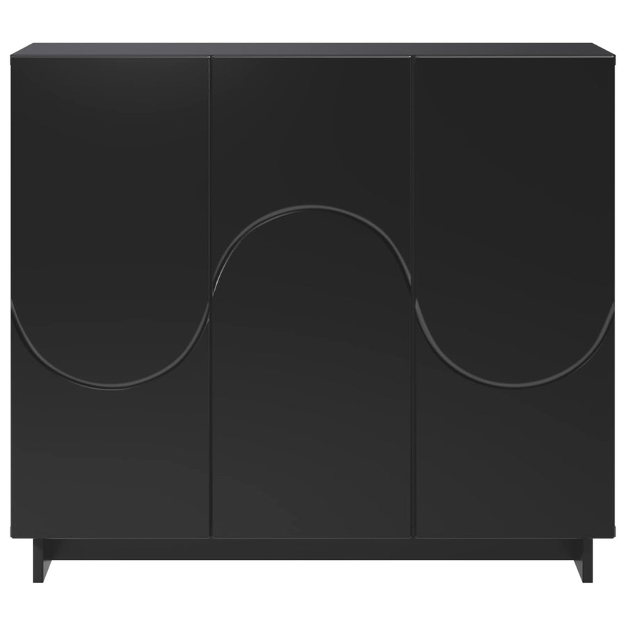 Dressoir Zwart 85,5 x 31 x 75 cm Bewerkt hout