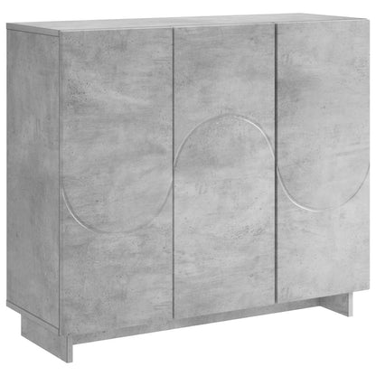 Dressoir Betongrijs 85,5 x 31 x 75 cm Bewerkt hout
