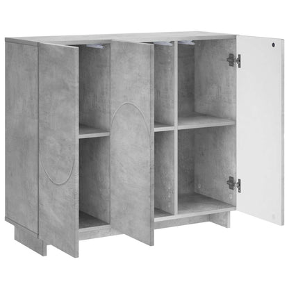 Dressoir Betongrijs 85,5 x 31 x 75 cm Bewerkt hout