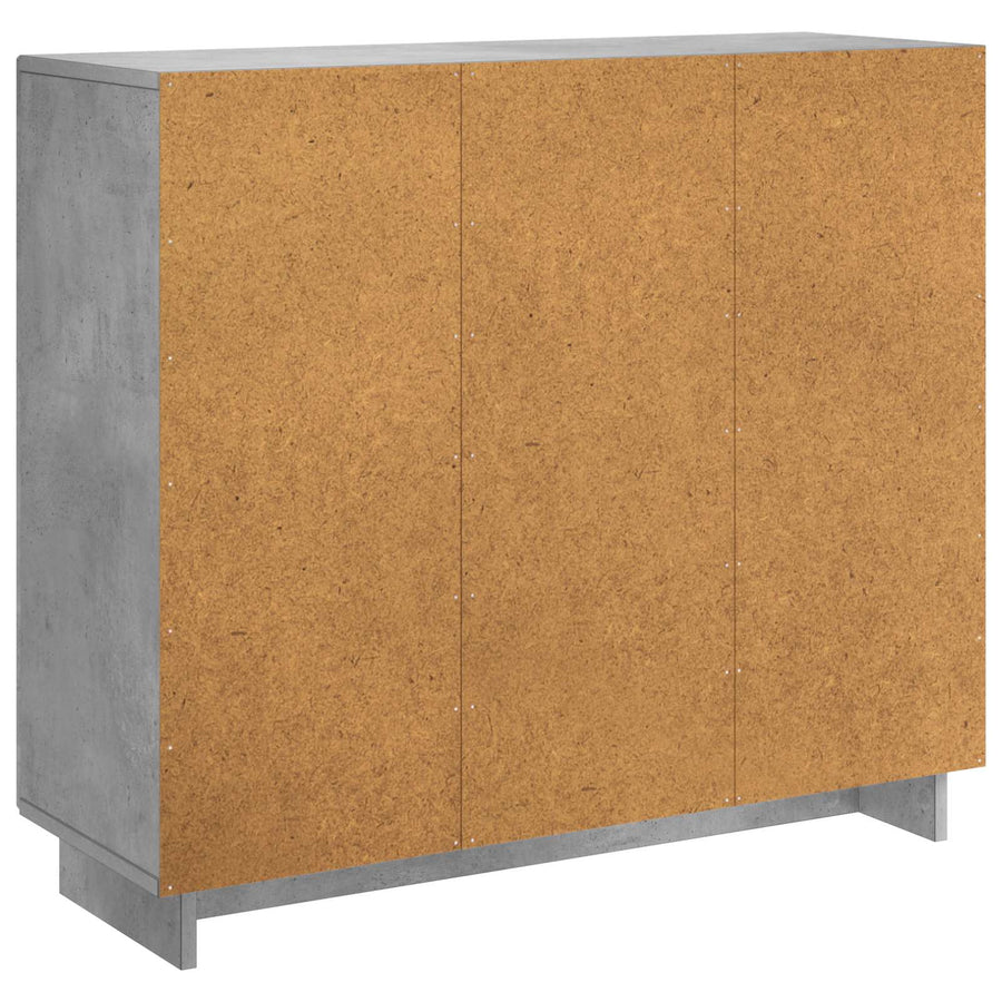 Dressoir Betongrijs 85,5 x 31 x 75 cm Bewerkt hout