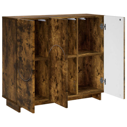 Dressoir Gerookt eiken 85,5 x 31 x 75 cm Bewerkt hout