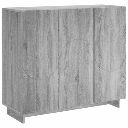 Dressoir Grijs Sonoma 85,5 x 31 x 75 cm Bewerkt hout