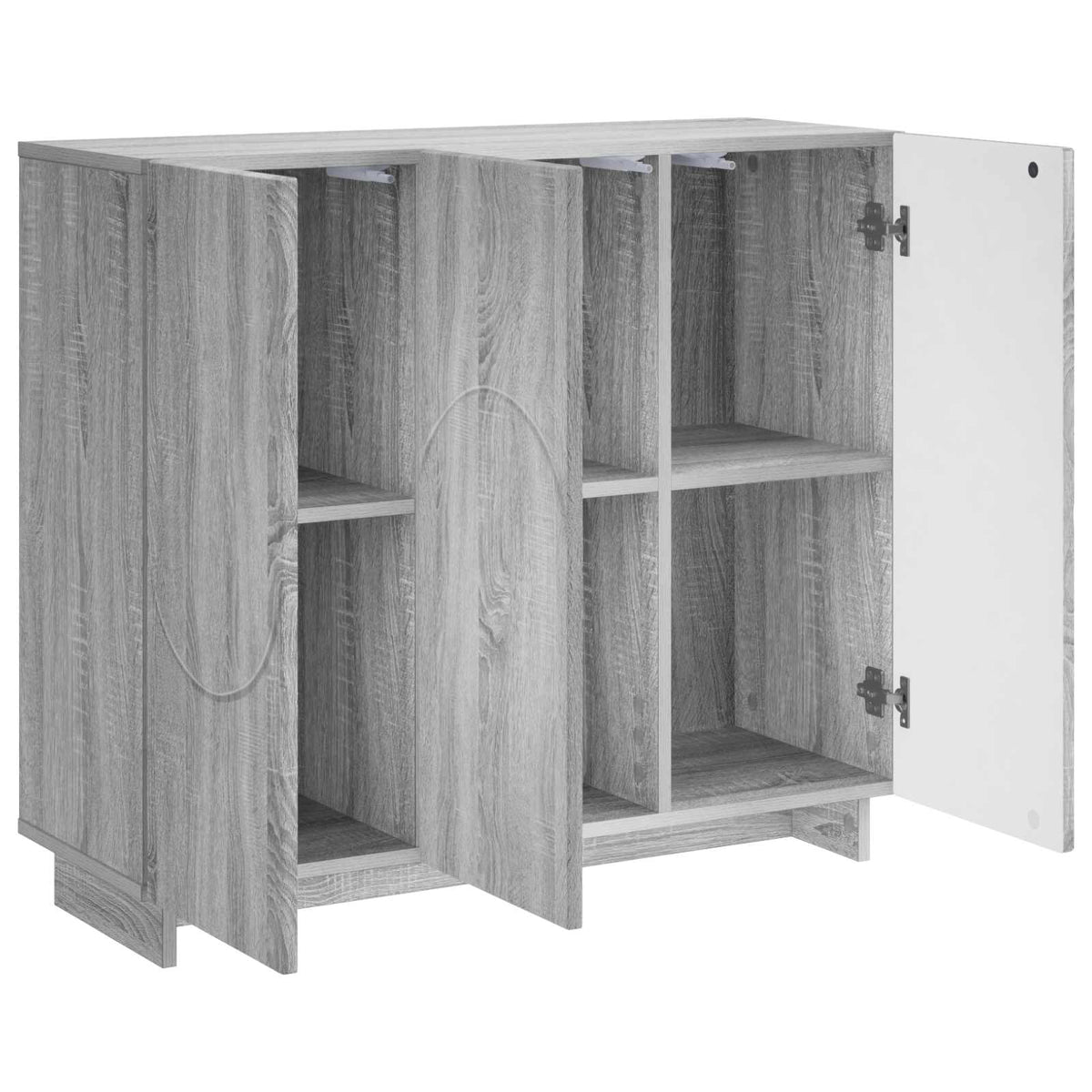 Dressoir Grijs Sonoma 85,5 x 31 x 75 cm Bewerkt hout