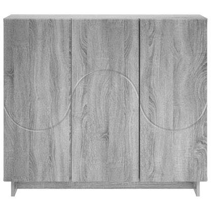 Dressoir Grijs Sonoma 85,5 x 31 x 75 cm Bewerkt hout