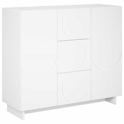Dressoir Wit 85,5 x 31 x 75 cm Bewerkt hout