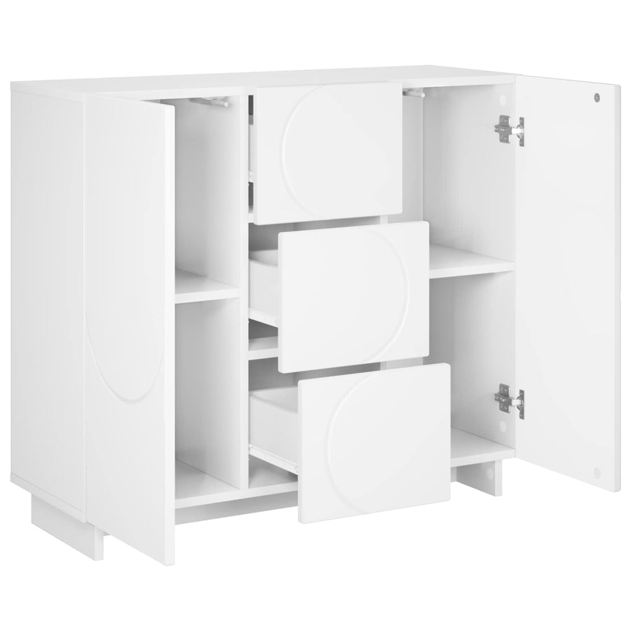 Dressoir Wit 85,5 x 31 x 75 cm Bewerkt hout