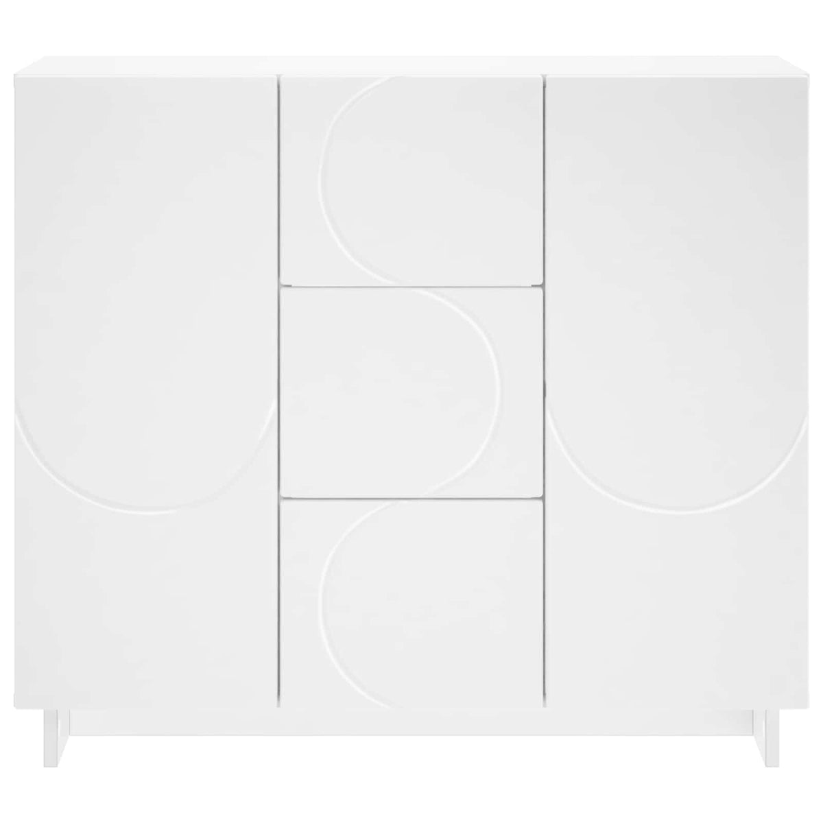 Dressoir Wit 85,5 x 31 x 75 cm Bewerkt hout
