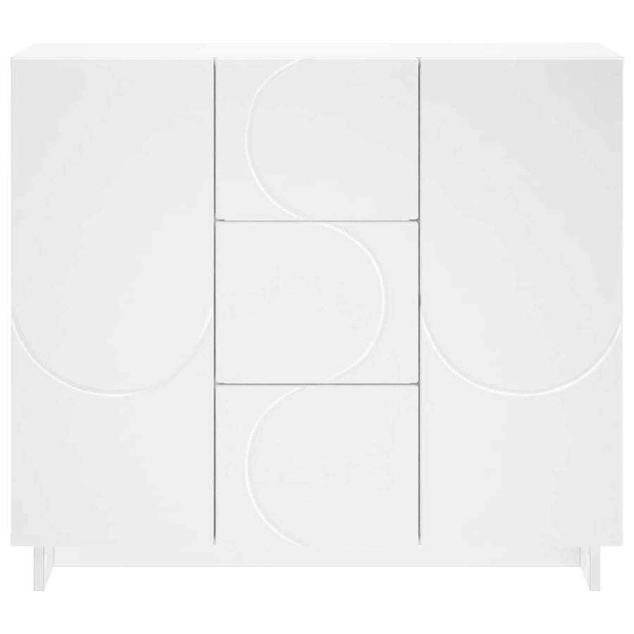 Dressoir Wit 85,5 x 31 x 75 cm Bewerkt hout
