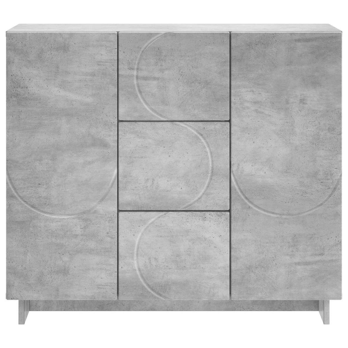 Dressoir Betongrijs 85,5 x 31 x 75 cm Bewerkt hout