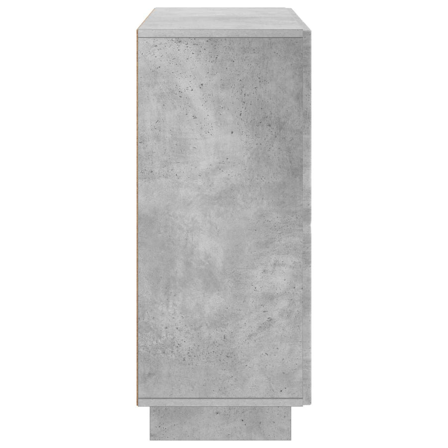 Dressoir Betongrijs 85,5 x 31 x 75 cm Bewerkt hout