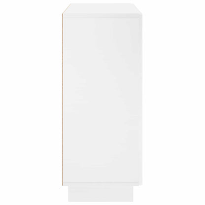 Dressoir Hoogglans Wit 85,5 x 31 x 75 cm Bewerkt hout