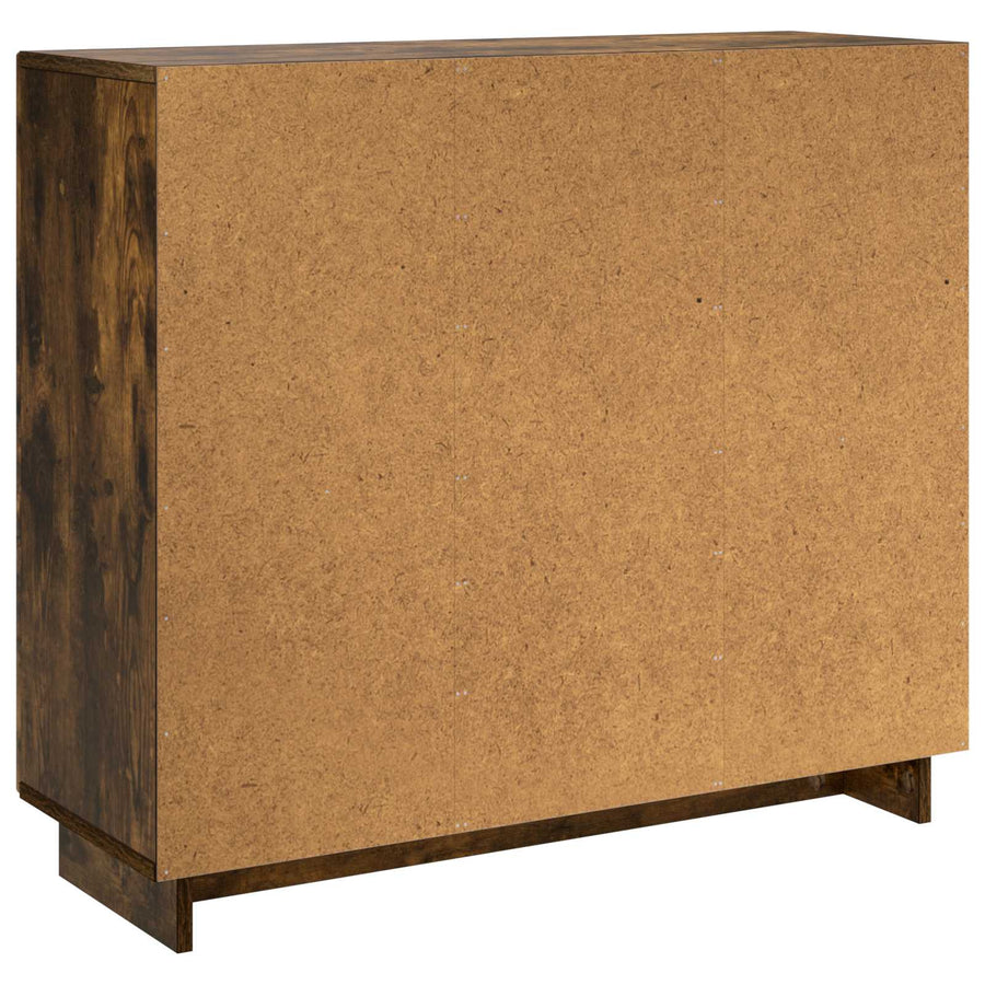 Dressoir Gerookt eiken 85,5 x 31 x 75 cm Bewerkt hout