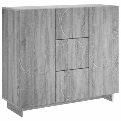 Dressoir Grijs Sonoma 85,5 x 31 x 75 cm Bewerkt hout