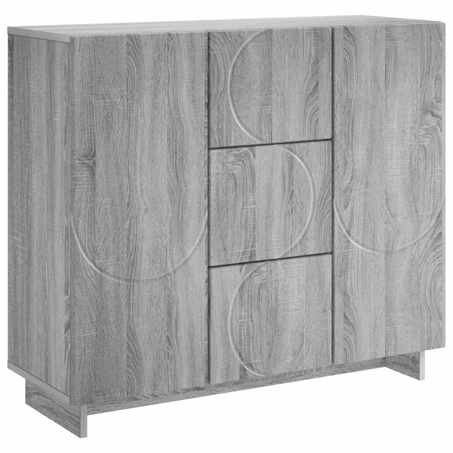 Dressoir Grijs Sonoma 85,5 x 31 x 75 cm Bewerkt hout