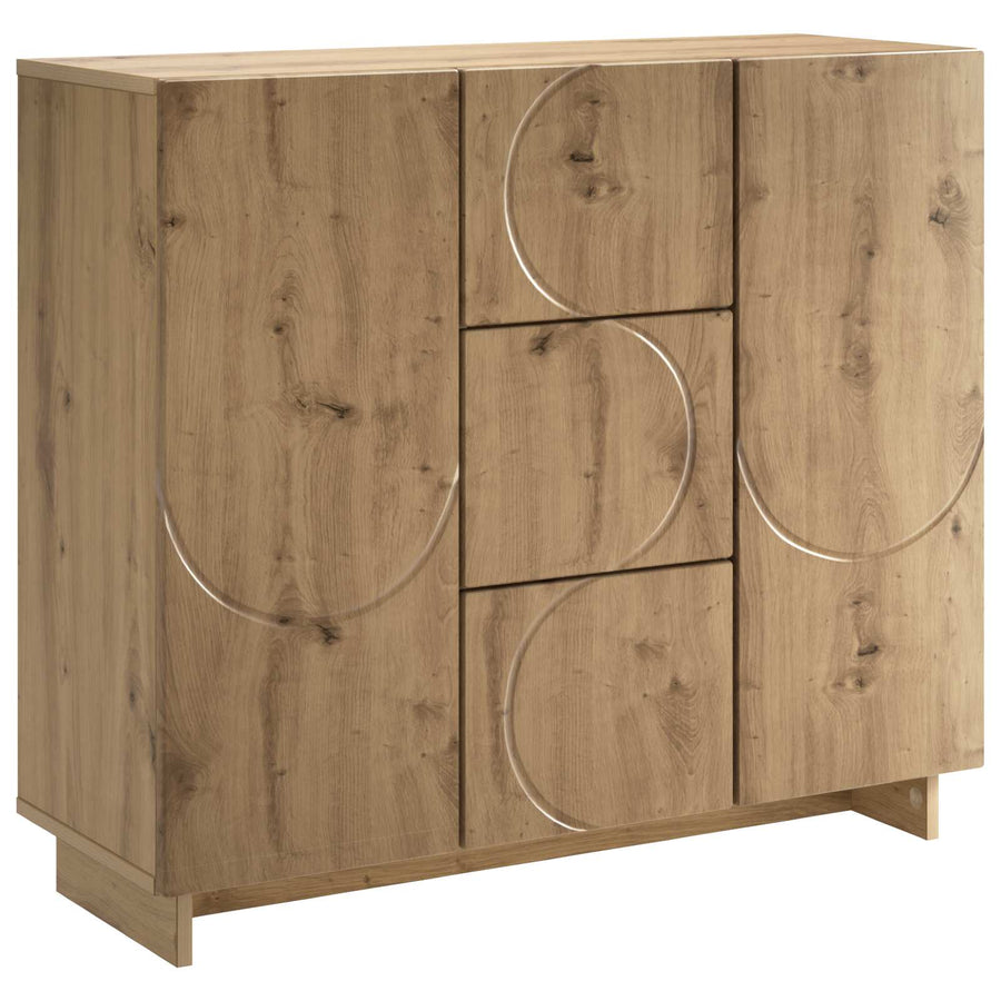 Dressoir Artisanaal eiken 85,5 x 31 x 75 cm Bewerkt hout
