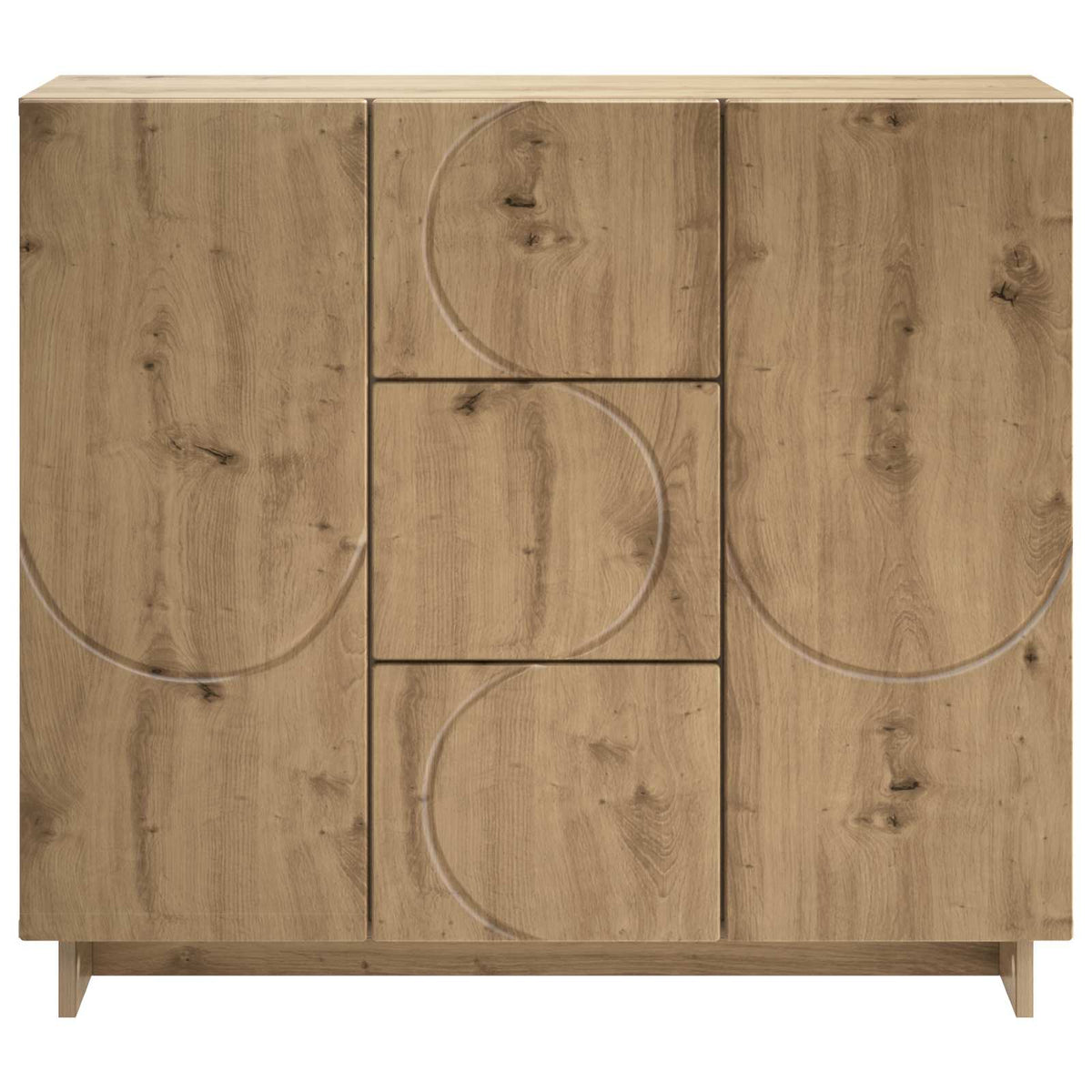 Dressoir Artisanaal eiken 85,5 x 31 x 75 cm Bewerkt hout