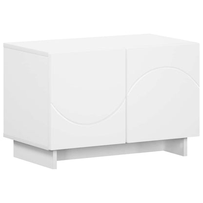 tv-meubel 60 x 34.5 x 40 cm Wit Bewerkt hout