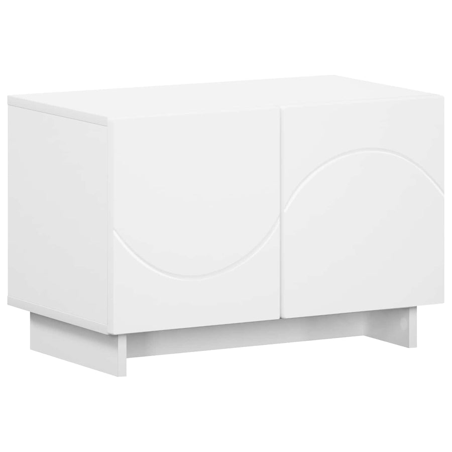 tv-meubel 60 x 34.5 x 40 cm Wit Bewerkt hout